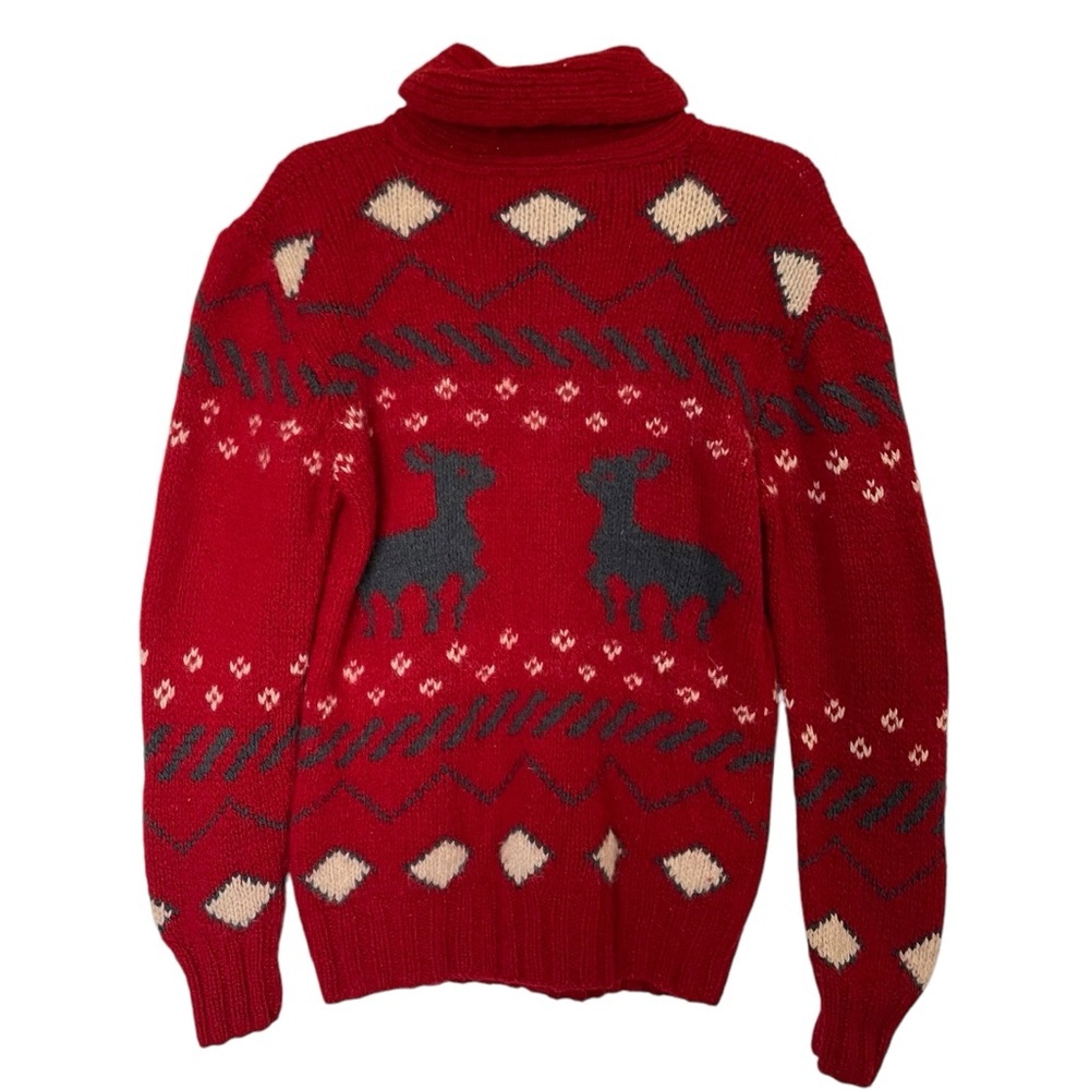 Abercrombie and Fitch Pullover Warm‎ Wool Sweater Size L/M Cabin Ski Cozy - Picture 2 of 11
